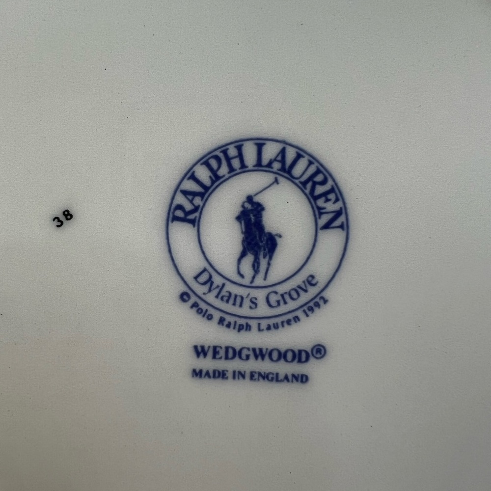 🛑SOLD🛑 VINTAGE RALPH LAUREN Plates 8”By Wedgewood Dylan’s Grove(Set Of 4 Salad - Picture 15 of 17